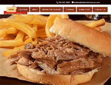 Tablet Screenshot of bubbasbarbecue.com